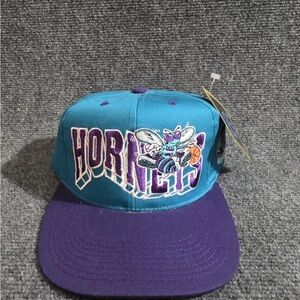 Vintage G Cap “Wave” Charlotte Hornets Snapback Hat NBA VTG 90s